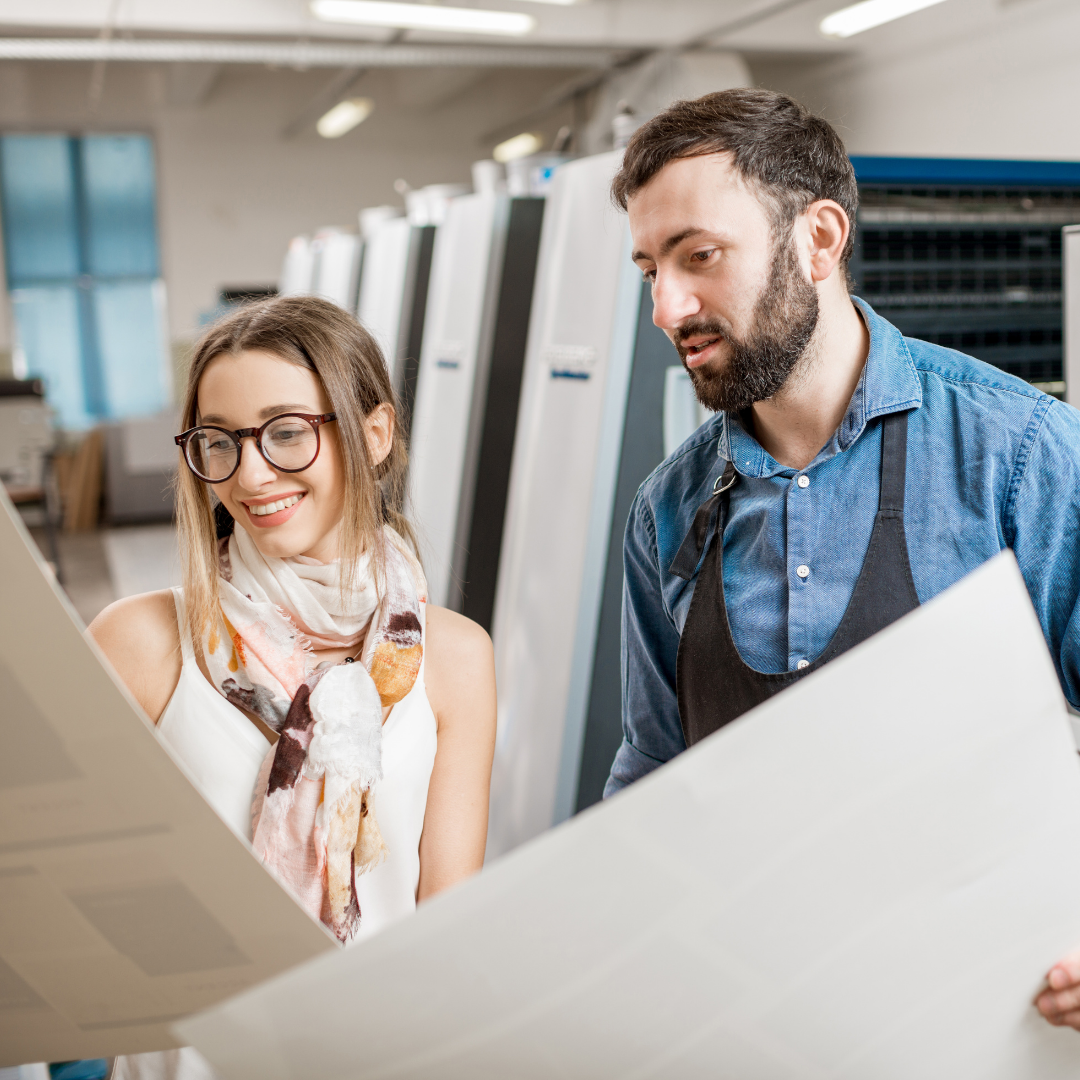 people holding print